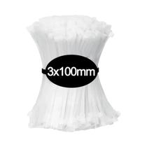 Conjunto De 100 Laços De Nylon Auto-Travantes Pretos, Fitas De Fixação, Laços De Zíper