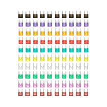 Conjunto De 100 Mini Fusíveis De Lâmina 40A 3A 5A 7.5A 10A 15A 20A 25A 30A 35A Para Carros E