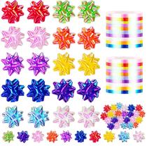 Conjunto de 100 peças de arcos e fitas de embrulho para presentes