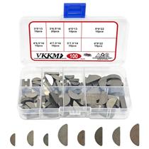 Conjunto De 100 Peças De Chaves Em Aço Carbono Em Forma De Meia Lua, Fixadores Métricos Para Conjunto De 100 Peças De Chaves Em Aço Carbono Em Forma De Meia Lua, Fixadores Métricos Para