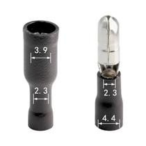 Conjunto De 100 Terminais De Fio Isolados Macho E Fêmea De Latão Para Conexão Rápida