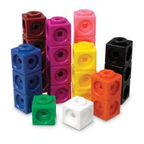 Conjunto de 1000 recursos de aprendizagem do MathLink Cubes para crianças a partir de 4 anos