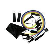 Conjunto De 11 Faixas De Resistência TPE Com Suporte Para Porta, Alças E Bolsa Para Treinamento Conjunto De 11 Faixas De Resistência TPE Com Suporte Para Porta, Alças E Bolsa Para Treinamento