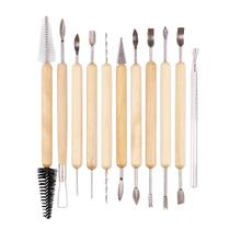 Conjunto De 11 Ferramentas De Escultura Em Argila Cerâmica, Dupla Face, Para Modelagem E Alisamento