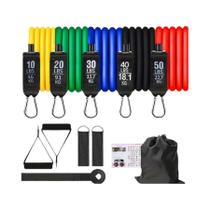 Conjunto De 11 Peças De Faixas De Resistência Elásticas Portáteis Para Yoga E Fitness, Cinto De Conjunto De 11 Peças De Faixas De Resistência Elásticas Portáteis Para Yoga E Fitness, Cinto De