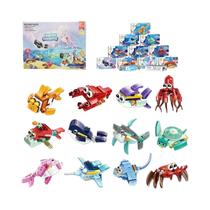 Conjunto De 12 Blocos De Construção Mini De Organismos Marinhos Pré-preparados, Brinquedos STEM Conjunto De 12 Blocos De Construção Mini De Organismos Marinhos Pré-preparados, Brinquedos STEM
