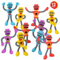 Conjunto de 12 bonecos de robô dobráveis Toy ArtCreativity para crianças
