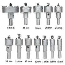 Conjunto De 12 Brocas De Furo De Liga Com Ponta De Carboneto TCT Para Corte De Metal, Kit De Brocas