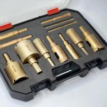 Conjunto De 12 Brocas Diamantadas Para Vidro, Mármore, Pedra, 6-35mm, Kit De Serra Copo, Ferramentas - others