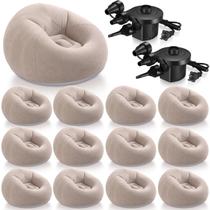Conjunto de 12 Cadeiras Infláveis Realspring para Puffs Conjunto de 12 Cadeiras Infláveis Realspring para Puffs