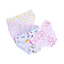 Conjunto De 12 Calcinhas De Algodão Para Meninas Com Estampa De Desenhos Animados, Calcinhas Curtas