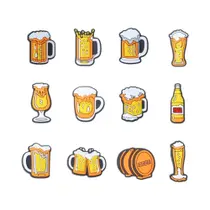 Conjunto De 12 Charms Para Sapatos Da Série Cerveja Para Crianças, Decorações Clássicas Para Sapatos Conjunto De 12 Charms Para Sapatos Da Série Cerveja Para Crianças, Decorações Clássicas Para Sapatos