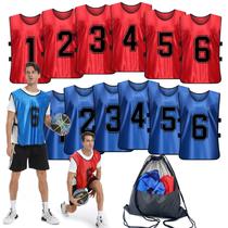 Conjunto de 12 coletes de treino Sports Pinnies PULUOMASI para futebol