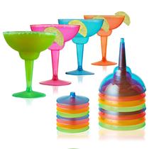 Conjunto de 12 Copos de Margarida de Plástico TRUE 355ml Multicoloridos
