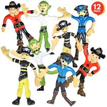 Conjunto de 12 Figuras de Piratas Dobráveis ArtCreativity - Brinquedo para Crianças