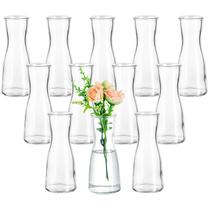 Conjunto de 12 flores pequenas Vase Hewory Glass Bud Clear
