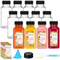 Conjunto de 12 Garrafas Transparentes para Suco TOMNK 240ml Conjunto de 12 Garrafas Transparentes para Suco TOMNK 240ml