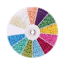 Conjunto De 12 Grades Com 2000 Miçangas De Vidro Para Fazer Joias DIY, Pulseiras, Colares E Brincos