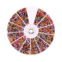 Conjunto De 12 Grades Com 2000 Miçangas De Vidro Para Fazer Joias DIY, Pulseiras, Colares E Brincos