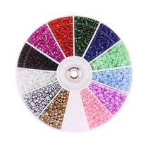 Conjunto De 12 Grades Com 2000 Miçangas De Vidro Para Fazer Joias DIY, Pulseiras, Colares E Brincos