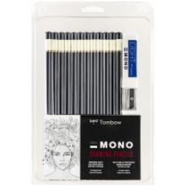 Conjunto de 12 Lápis de Desenho Tombow MONO 51523 - Cores Sortidas