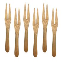 Conjunto de 12 Mini Garfos de Bambu - Oikos Conjunto de 12 Mini Garfos de Bambu - Oikos