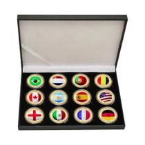 Conjunto De 12 Moedas Comemorativas De Futebol Para O Mundial FIFA 2026 - Moedas Colecionáveis De Conjunto De 12 Moedas Comemorativas De Futebol Para O Mundial FIFA 2026 - Moedas Colecionáveis De