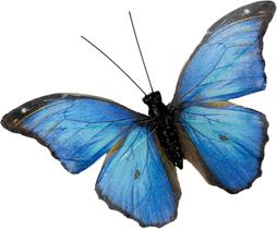 Conjunto de 12 palhetas Berfutall Feather Butterfly Picks, azuis, 11x8 cm