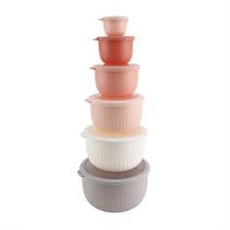 Conjunto de 12 peças de plástico Prep Bowls COOK WITH COLOR Deep Mixing Conjunto de 12 peças de plástico Prep Bowls COOK WITH COLOR Deep Mixing