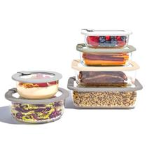 Conjunto de 12 peças de vidro à prova de vazamentos Bentgo Signature para armazenamento de alimentos Conjunto de 12 peças de vidro à prova de vazamentos Bentgo Signature para armazenamento de alimentos