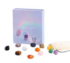 Conjunto de 12 Pedras de Cura Shoppe Geo Tamanho de Bolso Conjunto de 12 Pedras de Cura Shoppe Geo Tamanho de Bolso