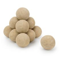 Conjunto de 12 pedras de fogo redondas Stanbroil de 10 cm de bolas de cerâmica