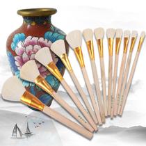 Conjunto de 12 Pincel para Cerâmica HomeSoGood - Pincéis de Lã para Esmalte Cerâmico