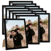 Conjunto de 12 porta-retratos Heimlove pretos 8x10 para parede/mesa
