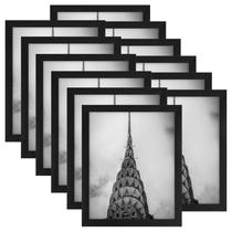 Conjunto de 12 porta-retratos WUTL Black 8x10 para parede ou mesa Conjunto de 12 porta-retratos WUTL Black 8x10 para parede ou mesa