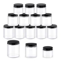 Conjunto de 12 Potes de Vidro Glarks (60ml, 120ml, 240ml) com Tampas