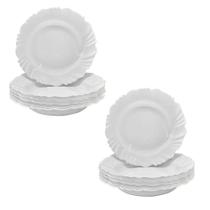 Conjunto de 12 Pratos Fundo Pétalas 23cm Nadir Conjunto de 12 Pratos Fundo Pétalas 23cm Nadir