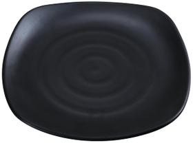 Conjunto de 12 Pratos Quadrados Yanco BP-1112 30 cm Melamina Preto Fosco Conjunto de 12 Pratos Quadrados Yanco BP-1112 30 cm Melamina Preto Fosco