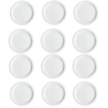 Conjunto de 12 Pratos Rasos para Refeições de Porcelana Iguaçu Classe Única Branco Conjunto de 12 Pratos Rasos para Refeições de Porcelana Iguaçu Classe Única Branco