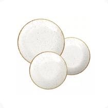 Conjunto de 12 Pratos Rústico Porcelana Tramontina