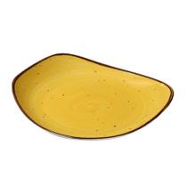 Conjunto de 12 Pratos Yanco LY-110YL 27 cm Amarelo com Esmalte Reativo