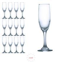 Conjunto de 12 Taças 177ml de Champagne Alta Qualidade Vidro Conjunto de 12 Taças 177ml de Champagne Alta Qualidade Vidro