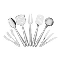 Conjunto de 12 Talheres de Mesa Laguna e 5 Utensílios em Inox Extrata Tramontina