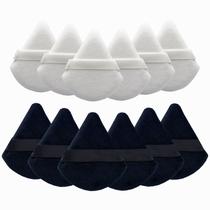 Conjunto de 12 unidades de Maquiagem em pó em pó Qtwlt em forma de triângulo Conjunto de 12 unidades de Maquiagem em pó em pó Qtwlt em forma de triângulo