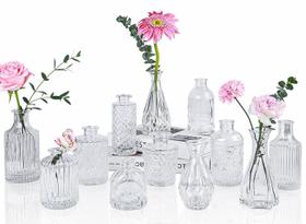Conjunto de 12 vasos Glass Bud UPBUD para peças centrais de casamento