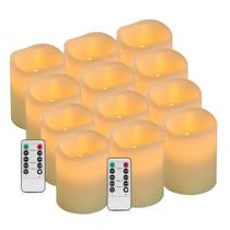 Conjunto de 12 velas sem chama Vinkor Ivory (D: 7,62 x A: 10,16 cm) Conjunto de 12 velas sem chama Vinkor Ivory (D: 7,62 x A: 10,16 cm)