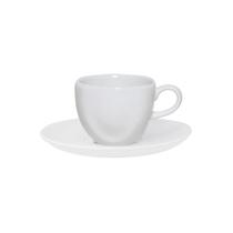 Conjunto de 12 Xícaras de Chá com Pires Porcelana 220ml Ryo White Oxford RA04-9504