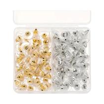 Conjunto De 120 Peças De Travas De Silicone Macio Para Brincos - Bases E Acessórios DIY Para Brincos Conjunto De 120 Peças De Travas De Silicone Macio Para Brincos - Bases E Acessórios DIY Para Brincos