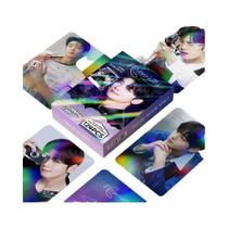 Conjunto De 124 Cartões Fotográficos LOMO Holográficos Dupla Face Do Estrela Coreana Cha Eun-woo,