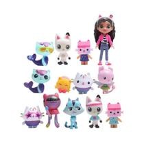 Conjunto De 13 Bonecos De Personagens De Anime Gabby Dollhouse, Brinquedo De Presente Para Crianças, Conjunto De 13 Bonecos De Personagens De Anime Gabby Dollhouse, Brinquedo De Presente Para Crianças,